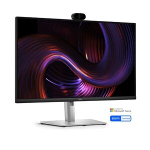Dell P2726DEV, 27" Webcam Monitor, IPS Anti-Glare, 5ms, 100 Hz, 1500:1, 350 cd/m2, QHD 2560x1440, 99% sRGB, HDMI, Display Port, USB-C Hub, RJ45, Webcam, KVM Switch, PD 90W, Height Adjustable, Pivot, Swivel, Tilt, Black